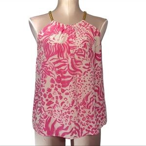 Lilly Pulitzer Cami with Gold chain straps
